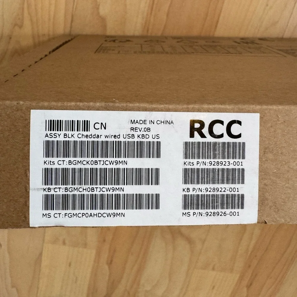 HP Lifestyle Wired Keyboard NIB Slim TPC-POO1K w/ Mouse TPC-C002M USB